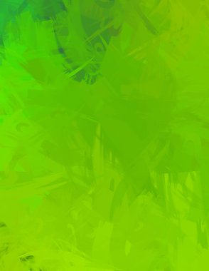 Renkli fırça darbelerinin 2D çizimi. Dekoratif desenli resim. canlı boya desenli arkaplan.