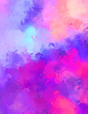 Renkli fırça darbelerinin soyut arkaplanı. fırçalanmış canlı duvar kağıdı. resmedilmiş sanat eseri. Eşsiz ve yaratıcı illüstrasyon.