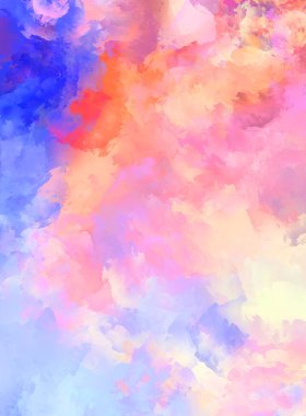 Sanatsal soyut arkaplan. Doku boyalı duvar kağıdı. Boya darbeleriyle yaratıcı bir illüstrasyon. Fırça desenli resim.