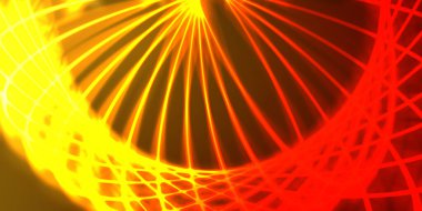 Işık dalgalarının neon renkli soyut tasarımı. Dijital arka plan ve neon ışığı parlama efekti. Parlak ışınlar duvar kağıdı.