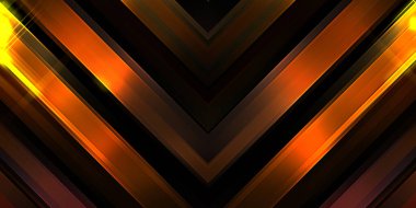 Soyut parlayan geometrik ışıklar arka planda. Fraktal simetrik grafik çizimi. Parıldayan ve parıldayan çubukları kesiştir.