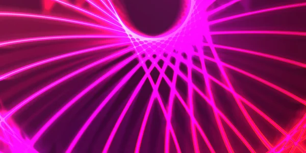 Neon Colorful Abstract Design Light Waves Digital Background Neon Light — Stock Photo, Image
