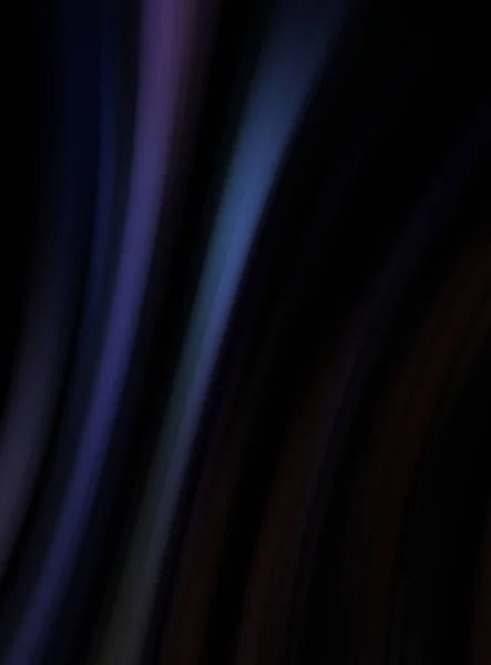 Linee Morbide Colorate Sfondo Nero Onde Colore Fluide Vibranti Che — Foto Stock