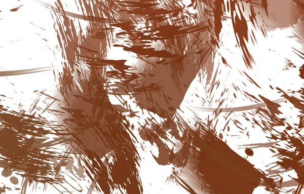 Renkli fırça darbelerinin 2B çizimi. Dekoratif doku resmi. Canlı boya desenli arka plan. Kaotik fırça darbeleri resim.