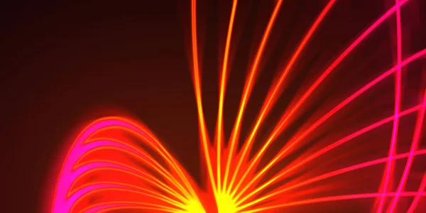 Neon colorful abstract design of light waves. Digital background with neon light glowing effect. Bright rays wallpaper.