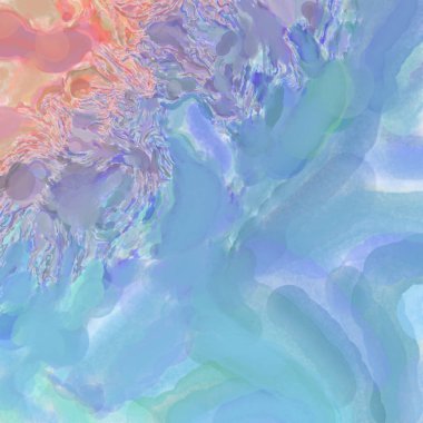 Çağdaş sanat. El işçiliğinin renkli dokusu. Modern resim. Yüzeyde suluboya vuruşlar. Sanatsal arkaplan resmi. Tablo üzerinde soyut resim. Fırça darbeleri. 