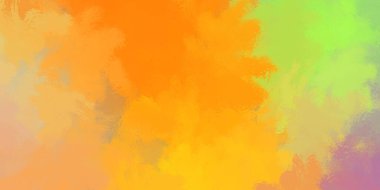 Canlı boya desenli arka plan. Renkli fırça darbelerinin 2B çizimi. Dekoratif doku resmi. Boyalı arkaplan.