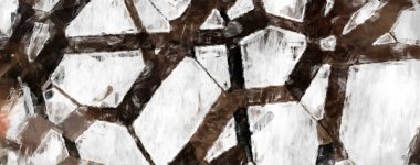 Soyut arkaplanda pürüzlü fırça darbeleri. Fırça boyası. Renkli boya darbeleri. Eşsiz duvar sanatı. Tuvaldeki modern sanat. Renkli çağdaş sanat eserleri. 