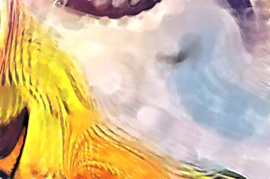 Modern sanat. Renkli çağdaş sanat eserleri. Renkli boya darbeleri. Soyut arkaplanda fırça darbeleri. fırça boyası.