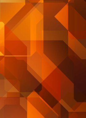 Renkli ve canlı geometrik şekiller katmanları var. Bir teknoloji planının dijital illüstrasyonu. Gelecekçi tasarım şablonu.