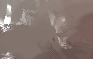 Renkli fırça darbelerinin 2B çizimi. Dekoratif doku resmi. Canlı boya desenli arka plan. Kaotik fırça darbeleri resim.