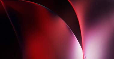 Soyut arkaplan. Değişken renk değişim dalgaları, dinamik hareketlerle. Işık dalgalarının neon renkli soyut tasarımı. Duvar kağıdı, afiş, arkaplan, kart, kitap illüstrasyonu, web sitesi.