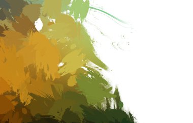 Duvar sanatı Eşsiz ve yaratıcı illüstrasyon. Fırça darbesi ile boyanmış. Renkli fırça darbelerinin soyut arkaplanı. Fırçalanmış canlı duvar kâğıdı. Boyalı sanatsal yaratım.