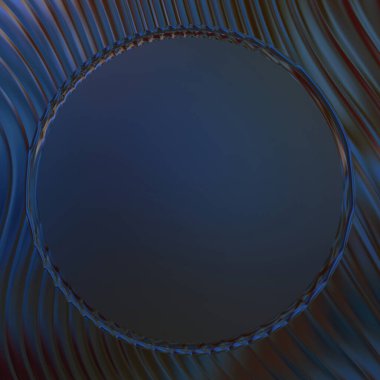 Soyut çerçeveli arkaplan. Renkli, canlı, dalgalı bir duvar kağıdı. Merkezi çerçeveli yaratıcı grafik 2d çizim. Dinamik şekilli modaya uygun sıvı örtüsü.