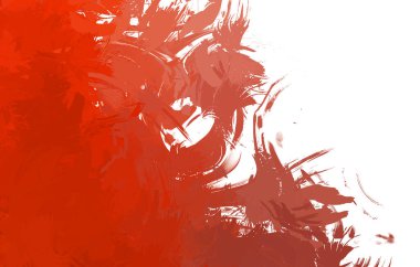 Duvar sanatı Eşsiz ve yaratıcı illüstrasyon. Fırça darbesi ile boyanmış. Renkli fırça darbelerinin soyut arkaplanı. Fırçalanmış canlı duvar kâğıdı. Boyalı sanatsal yaratım.