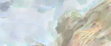 Yüzeyde suluboya vuruşlar. Sanatsal arkaplan resmi. Tablo üzerinde soyut resim. Fırça darbeleri. Çağdaş sanat. El işçiliğinin renkli dokusu. Modern resim.