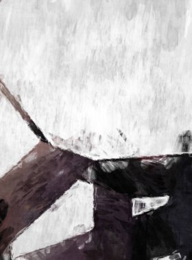 Soyut arkaplanda pürüzlü fırça darbeleri. Fırça boyası. Renkli boya darbeleri. Eşsiz duvar sanatı. Tuvaldeki modern sanat. Renkli çağdaş sanat eserleri. 