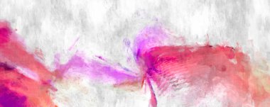 Soyut arkaplanda pürüzlü fırça darbeleri. Fırça boyası. Renkli boya darbeleri. Eşsiz duvar sanatı. Tuvaldeki modern sanat. Renkli çağdaş sanat eserleri. 