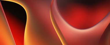 Soyut arkaplan. Değişken renk değişim dalgaları, dinamik hareketlerle. Işık dalgalarının neon renkli soyut tasarımı. Duvar kağıdı, afiş, arkaplan, kart, kitap illüstrasyonu, web sitesi.