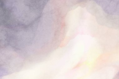 Yumuşak suluboya duvar kağıdı. Hafifçe fırçalanmış renkleri olan sanatsal bir resim. Pastel renkler arkaplana dokunmuş. Soyut duvar sanatı..