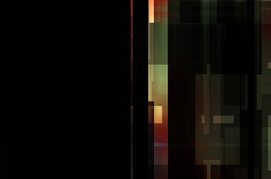 Renkli ve canlı geometrik şekiller katmanları var. Bir teknoloji planının dijital illüstrasyonu. Gelecekçi tasarım şablonu.