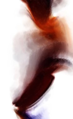 Modern sanat. Renkli çağdaş sanat eserleri. Renkli boya darbeleri. Soyut arkaplanda fırça darbeleri. fırça boyası.