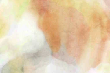 Alkol mürekkebini andıran rahatlatıcı fırça darbelerinin modern resmi. Poster, duvar sanatı, afiş, kart, kitap kapağı veya ambalaj için pastel renkli suluboya resim.