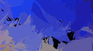 Sanatsal soyut arkaplan. Doku boyalı duvar kağıdı. Boya darbeleriyle yaratıcı bir illüstrasyon. Fırça desenli resim.