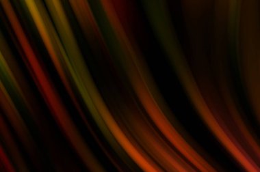 Siyah arka planda renkli düz çizgiler. Sıvı ve sıvı renkli dalgalar karanlıkta akıyor. Duvar kağıdı, afiş, arkaplan, kart, kitap, kapak, poster, afiş, broşür