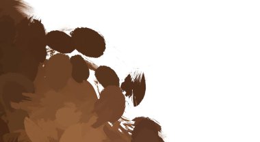 Taranmış Boyalı Soyut Arkaplan. Vahşi kaotik fırça darbeleri. Boya darbeleri. 2D İllüstrasyon. Fırça darbeli resim. 