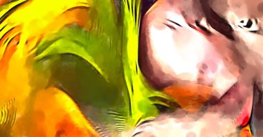 Soyut arkaplanda pürüzlü fırça darbeleri. Fırça boyası. Renkli boya darbeleri. Eşsiz duvar sanatı. Tuvaldeki modern sanat. Renkli çağdaş sanat eserleri. 