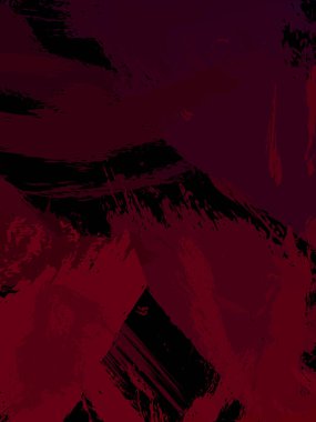 Vahşi fırça darbeleriyle yaratıcı soyut resim. Artistik fırça darbeleriyle donatılmış. Renkli ve canlı bir tasvir. Boyalı sanat.