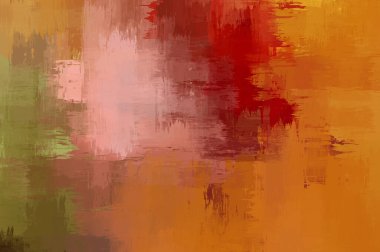 Çapraz vahşi fırça darbeleriyle arka plan. Renkli ve canlı bir tasvir. Boyalı sanat. Yaratıcı soyut resim.