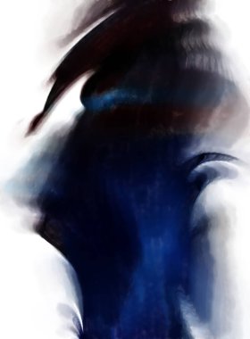 Modern sanat. Renkli çağdaş sanat eserleri. Renkli boya darbeleri. Soyut arkaplanda fırça darbeleri. fırça boyası.