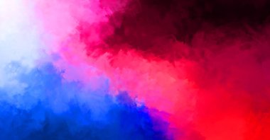 Renkli fırça darbelerinin 2D çizimi. Dekoratif desenli resim. canlı boya desenli arkaplan.