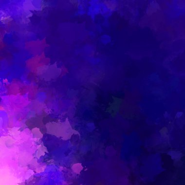 Canlı fırça darbeleriyle boyanmış. Renkli desenli resim. Fırçalanmış duvar kağıdını boya.