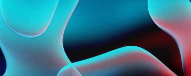 Soyut arkaplan. Değişken renk değişim dalgaları, dinamik hareketlerle. Işık dalgalarının neon renkli soyut tasarımı. Duvar kağıdı, afiş, arkaplan, kart, kitap illüstrasyonu, web sitesi.