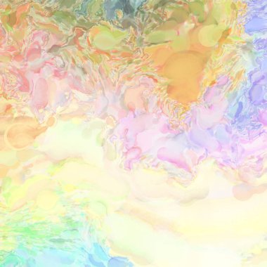 El yapımı sürreal soyut desenli suluboya. Modern sanatsal resim. 2D çizim. Arkaplan boyası karışımı. Yaratıcı duvar sanatı. Çağdaş sanat.