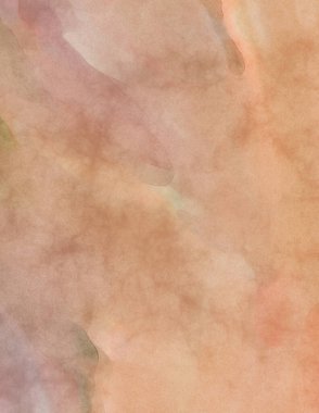 Pastel renklerde suluboya resim. Poster, duvar sanatı, afiş, kart, kitap kapağı ya da ambalaj için rahatlatıcı kompozisyonun yumuşak renkli çizimi. Modern fırça darbeleri resim.