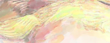 Poster, duvar sanatı, afiş, kart, kitap kapağı veya ambalaj için pastel renkli suluboya resim. Alkol mürekkebini andıran rahatlatıcı fırça darbelerinin modern resmi.