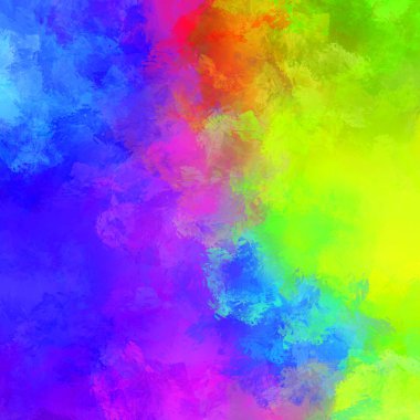 Yaratıcı soyut resim. Artistik fırça darbeleriyle donatılmış. Renkli ve canlı bir illüstrasyon. boyalı sanat.