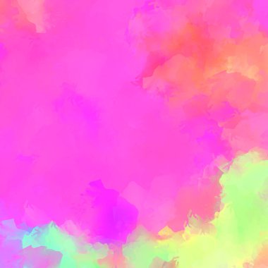 Duvar sanatı Eşsiz ve yaratıcı illüstrasyon. Fırça darbesi ile boyanmış. Renkli fırça darbelerinin soyut arkaplanı. Fırçalanmış canlı duvar kâğıdı. Boyalı sanatsal yaratım.