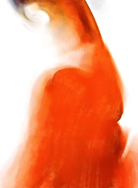 Modern sanat. Renkli çağdaş sanat eserleri. Renkli boya darbeleri. Soyut arkaplanda fırça darbeleri. fırça boyası.