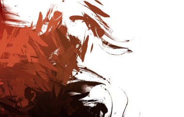 Duvar sanatı Eşsiz ve yaratıcı illüstrasyon. Fırça darbesi ile boyanmış. Renkli fırça darbelerinin soyut arkaplanı. Fırçalanmış canlı duvar kâğıdı. Boyalı sanatsal yaratım.