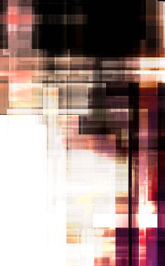 Renkli ve canlı geometrik şekiller katmanları var. Bir teknoloji planının dijital illüstrasyonu. Gelecekçi tasarım şablonu.