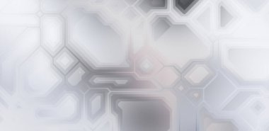 Renkli ve canlı geometrik şekiller katmanları var. Bir teknoloji planının dijital illüstrasyonu. Gelecekçi tasarım şablonu.