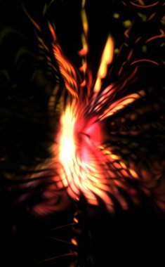 Işık parçacık izleri. Parlayan parçacıkları ve çizgileri olan ışık patlaması yıldızı. Güzel hareketli soyut ışın arkaplanı.