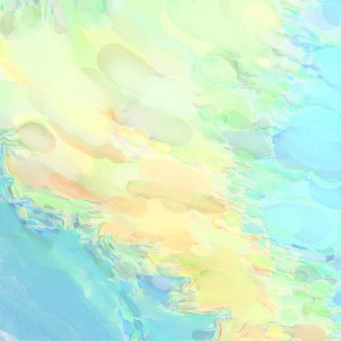 Çağdaş sanat. El işçiliğinin renkli dokusu. Modern resim. Yüzeyde suluboya vuruşlar. Sanatsal arkaplan resmi. Tablo üzerinde soyut resim. Fırça darbeleri. 