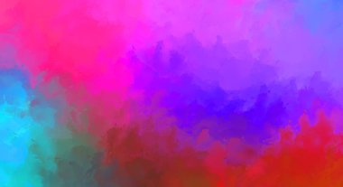 Yaratıcı soyut resim. Artistik fırça darbeleriyle donatılmış. Renkli ve canlı bir illüstrasyon. boyalı sanat.