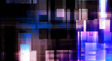 Fütürist soyut geometrik duvar kağıdı. Geometrik renkli şekiller. Dikdörtgen şekilli arka plan. Bir teknolojinin dijital illüstrasyonuName.